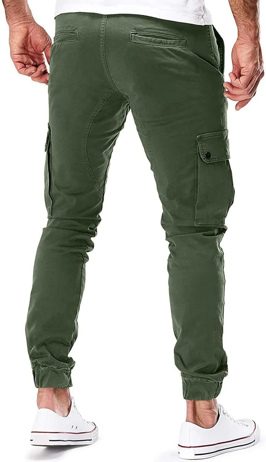 Cargo Sweatpants for Men Big and Tall Sport Pants Drawstring Sports Trousers for Men Mens Cargo Sweatpants Drawstring