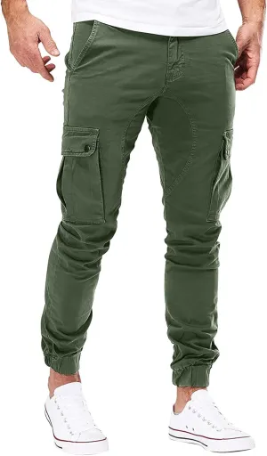 Cargo Sweatpants for Men Big and Tall Sport Pants Drawstring Sports Trousers for Men Mens Cargo Sweatpants Drawstring