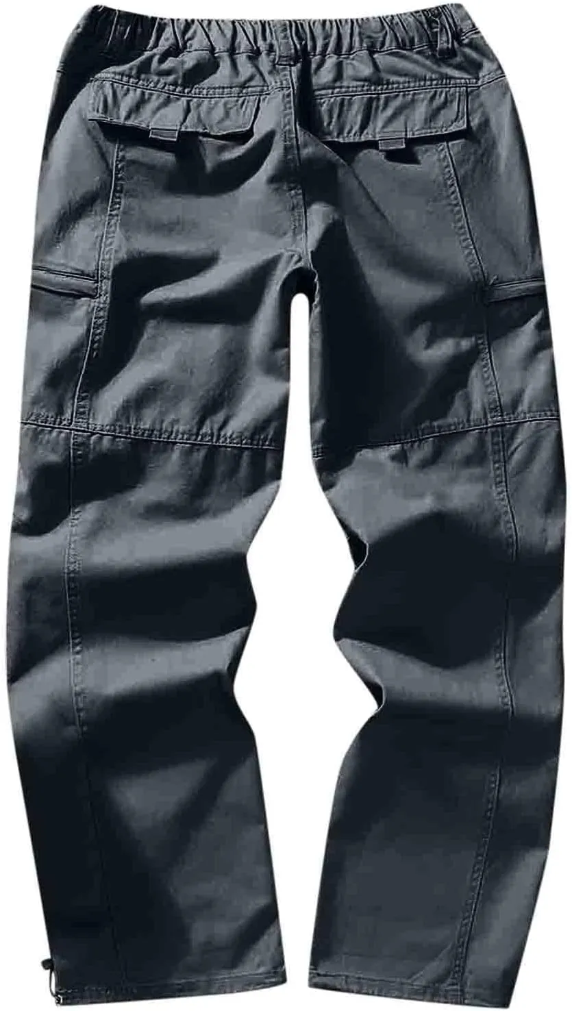 Cargo Sweatpants for Men Fleece Jogger Pants Big & Tall Sizes Sweatpants for Men with Pockets Men's Casual Pants Hip