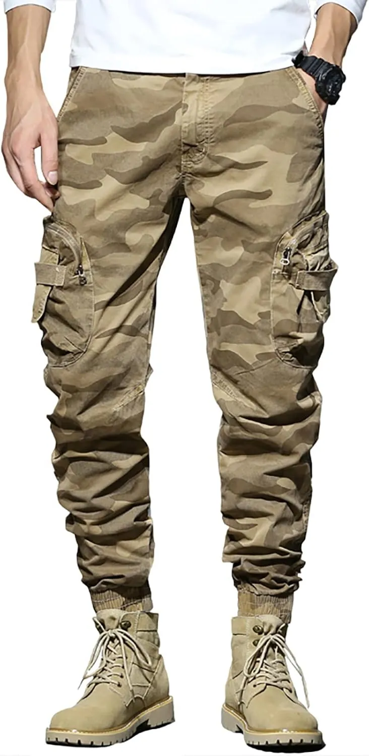 Cargo Sweatpants for Men Lounge Pants Mens Casual Cargo Pants Sports Sweatpants Running Trousers with Pockets Jogger