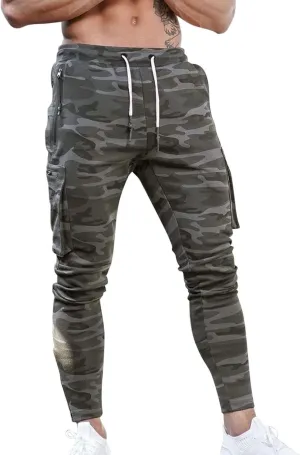 Cargo Sweatpants for Men Mens Lounge Pants Elastic Waist Jogger Sports Pants Drawstring Sports Trousers Men's Casual