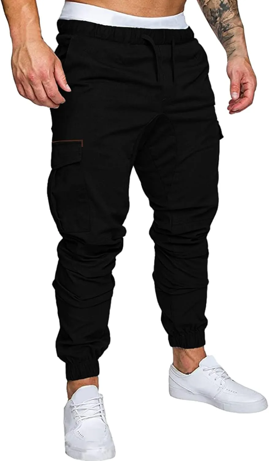Cargo Sweatpants for Men Mens Lounge Pants Men Casual Cargo Pants Hiking Pants Workout Joggers Men's Reflective Cargo