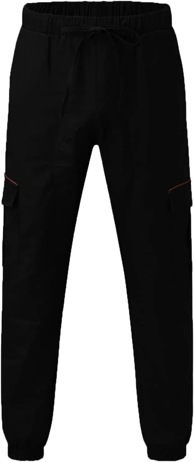 Cargo Sweatpants for Men Mens Lounge Pants Men Casual Cargo Pants Hiking Pants Workout Joggers Men's Reflective Cargo