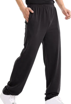 Cargo Sweatpants for Men Mens Lounge Pants Solid Casual Outdoor Long Pants Men's Elastic Waist Drawstring Long Pants