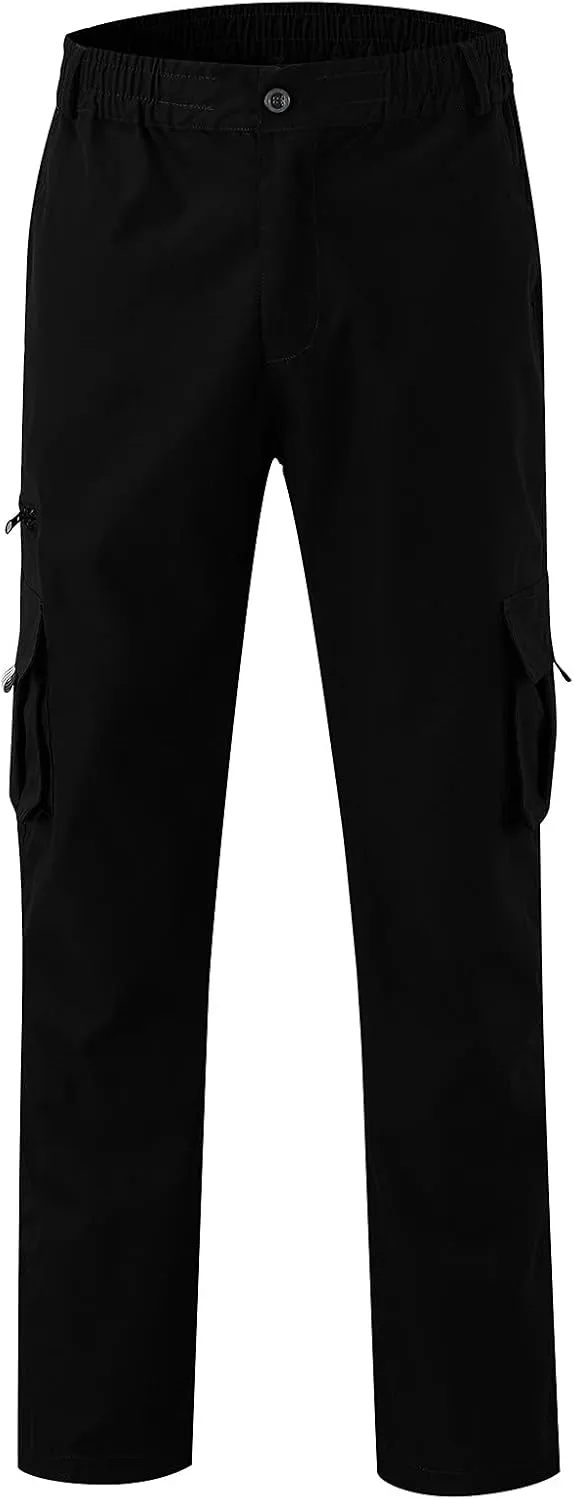 Cargo Sweatpants for Men Workout Pants Letter Print Fleece Casual Joggers with Pockets Mens Pants Classic Fit Pocket