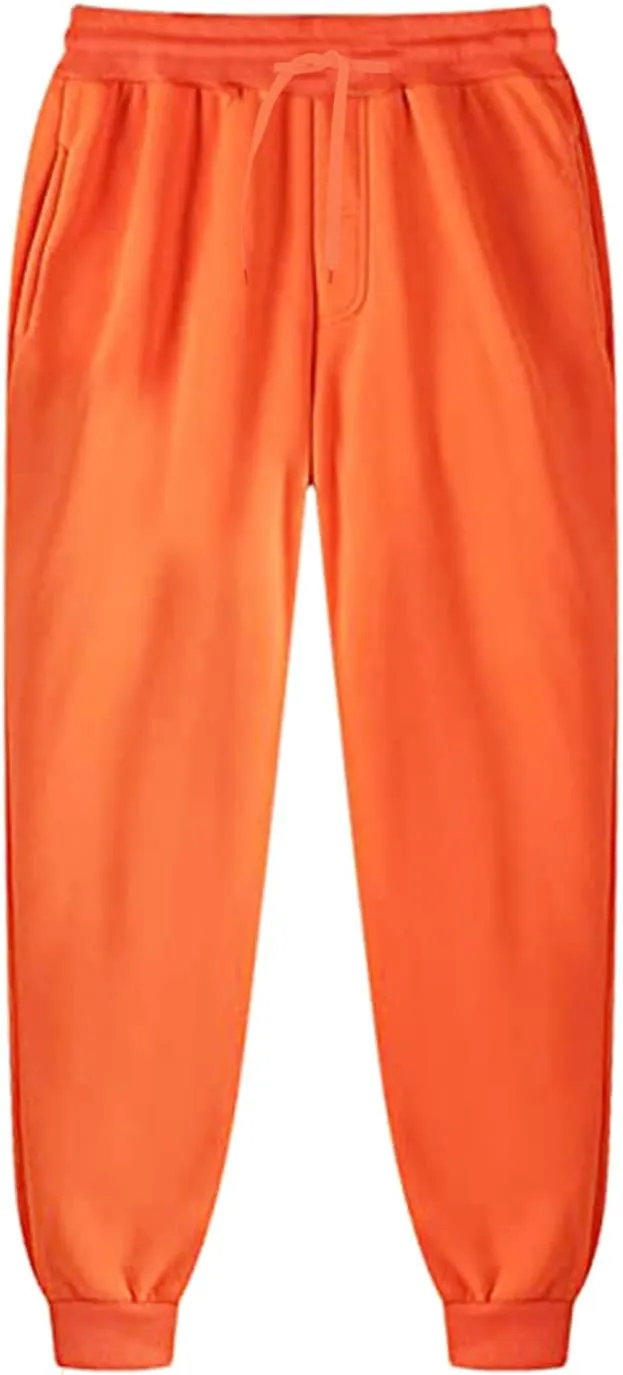Cargo Trousers for Men Sherpa Lined Athletic Sweatpants Winter Drawstring Workout Jogger Pants Men Sweatpants Men's