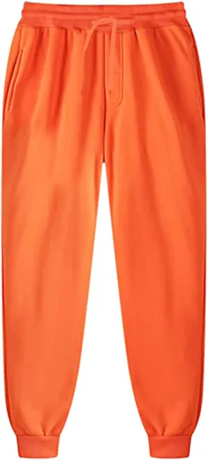 Cargo Trousers for Men Sherpa Lined Athletic Sweatpants Winter Drawstring Workout Jogger Pants Men Sweatpants Men's