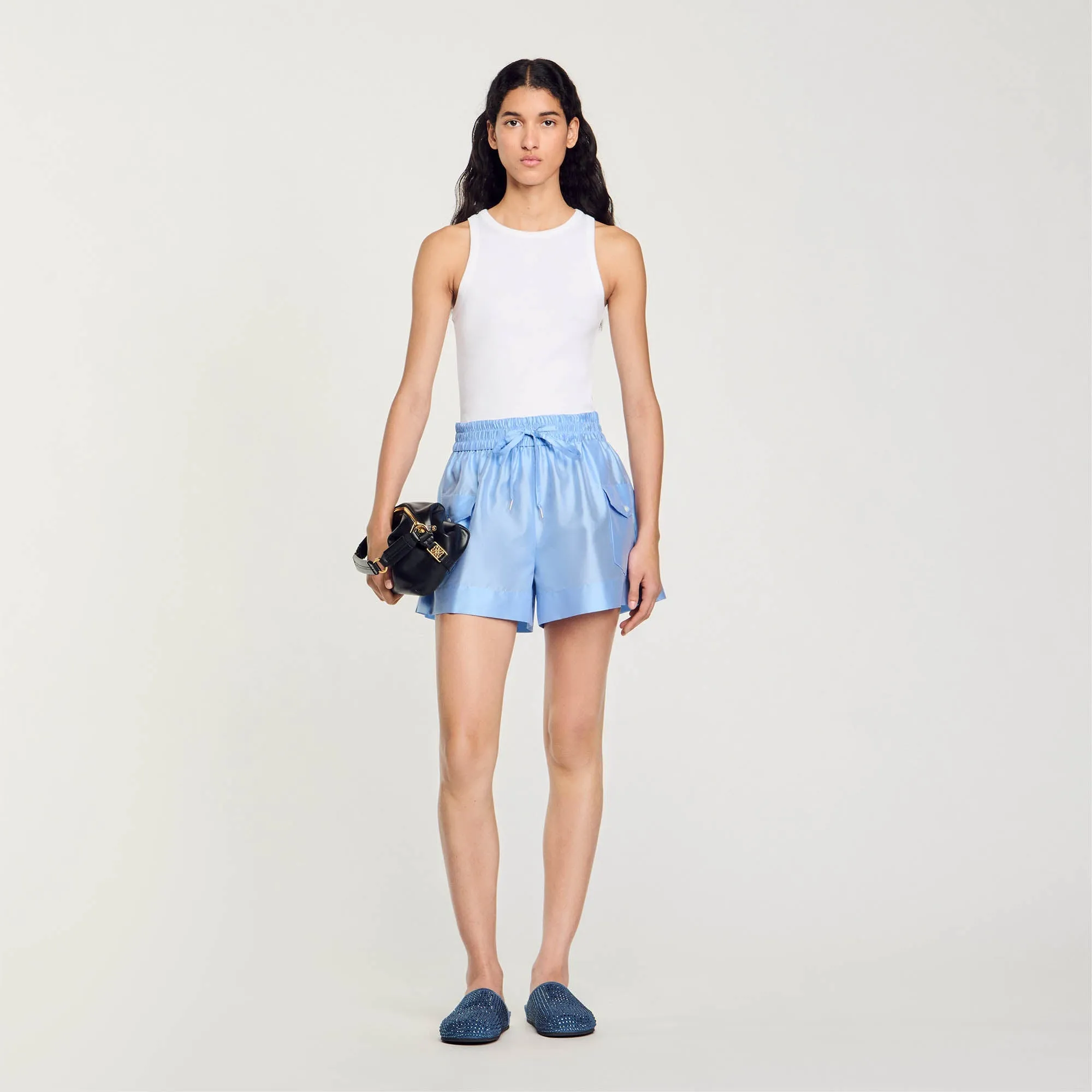 Club Shorts With Pockets Sky Blue