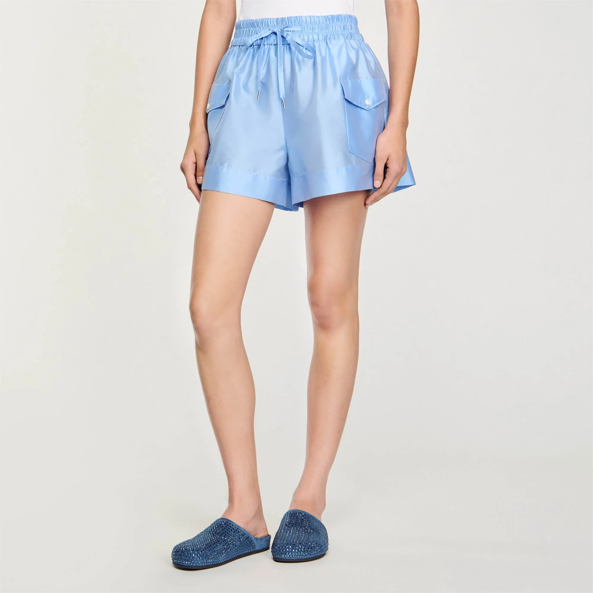 Club Shorts With Pockets Sky Blue