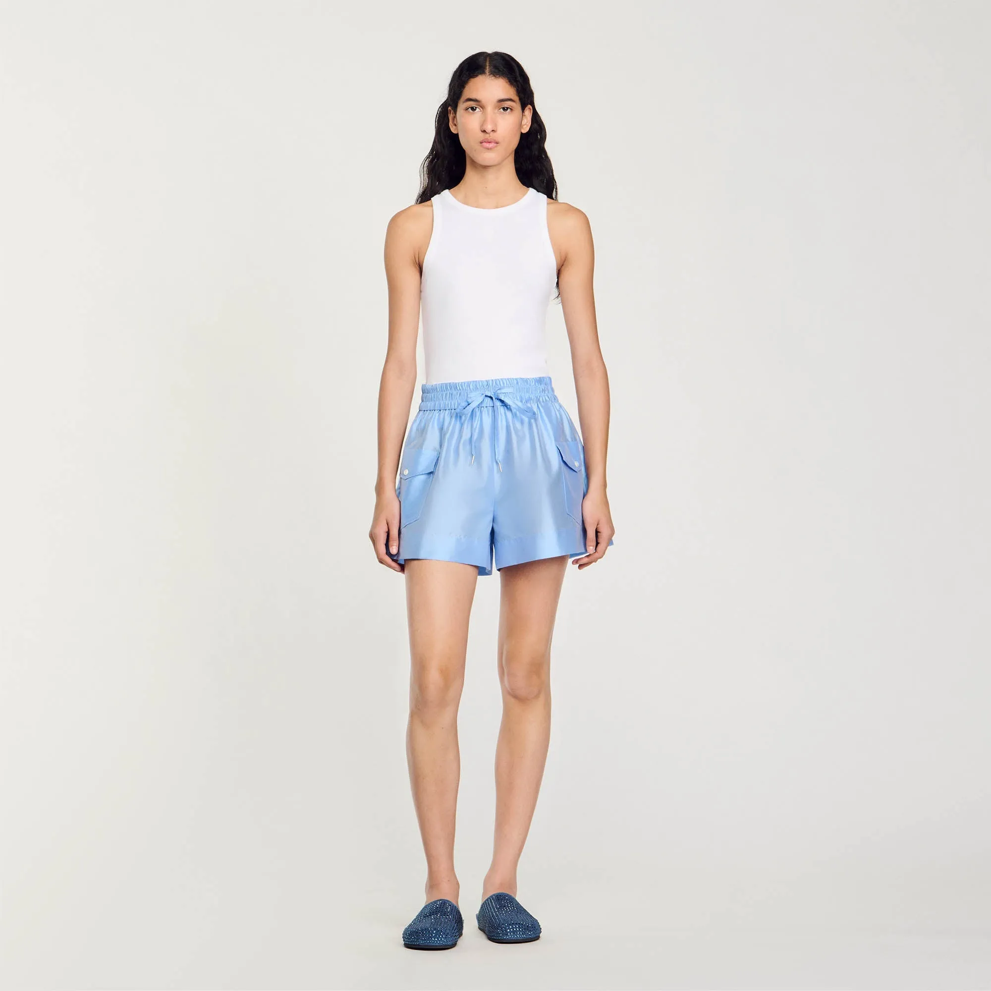 Club Shorts With Pockets Sky Blue