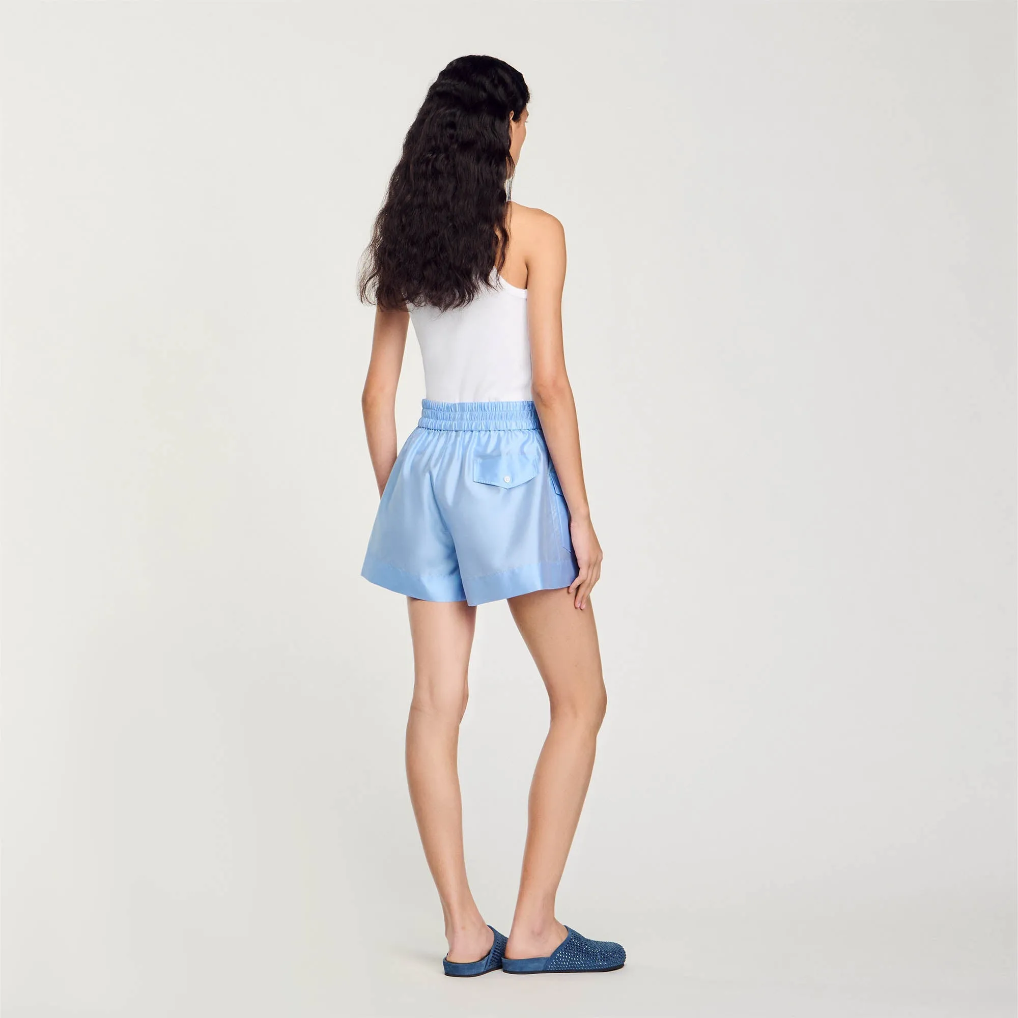 Club Shorts With Pockets Sky Blue