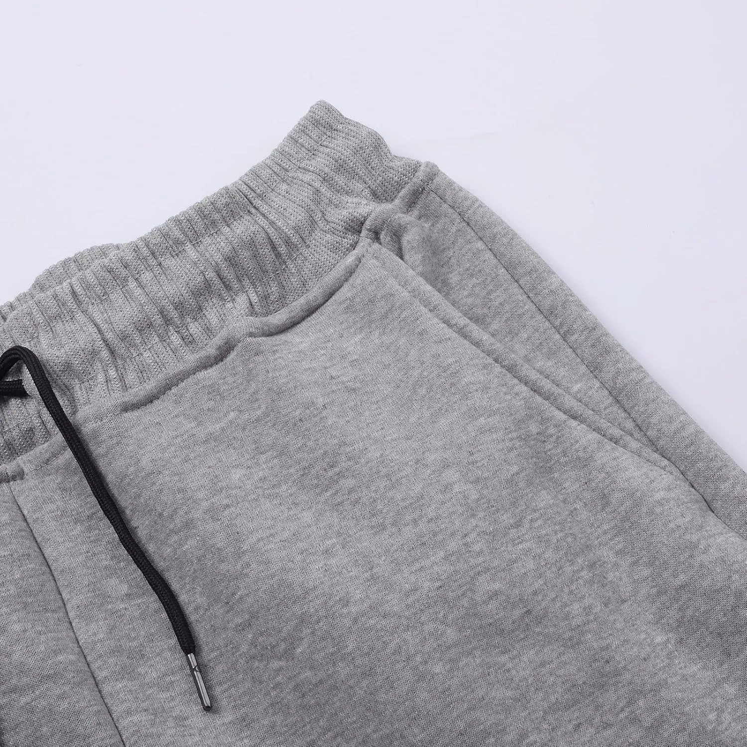 CRNTCEM Men's Cotton Tracksuit Bottoms Drawstring Straight Leg Athletic Jogging Pants Summer Workout Running Cargo Trousers