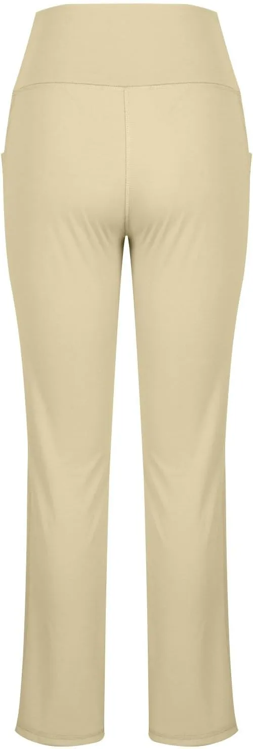 Flare Yoga Pants for Women Butt Lifting Flare Leggings Tummy Control Wide Leg Flared Yoga Sweatpants with Pockets
