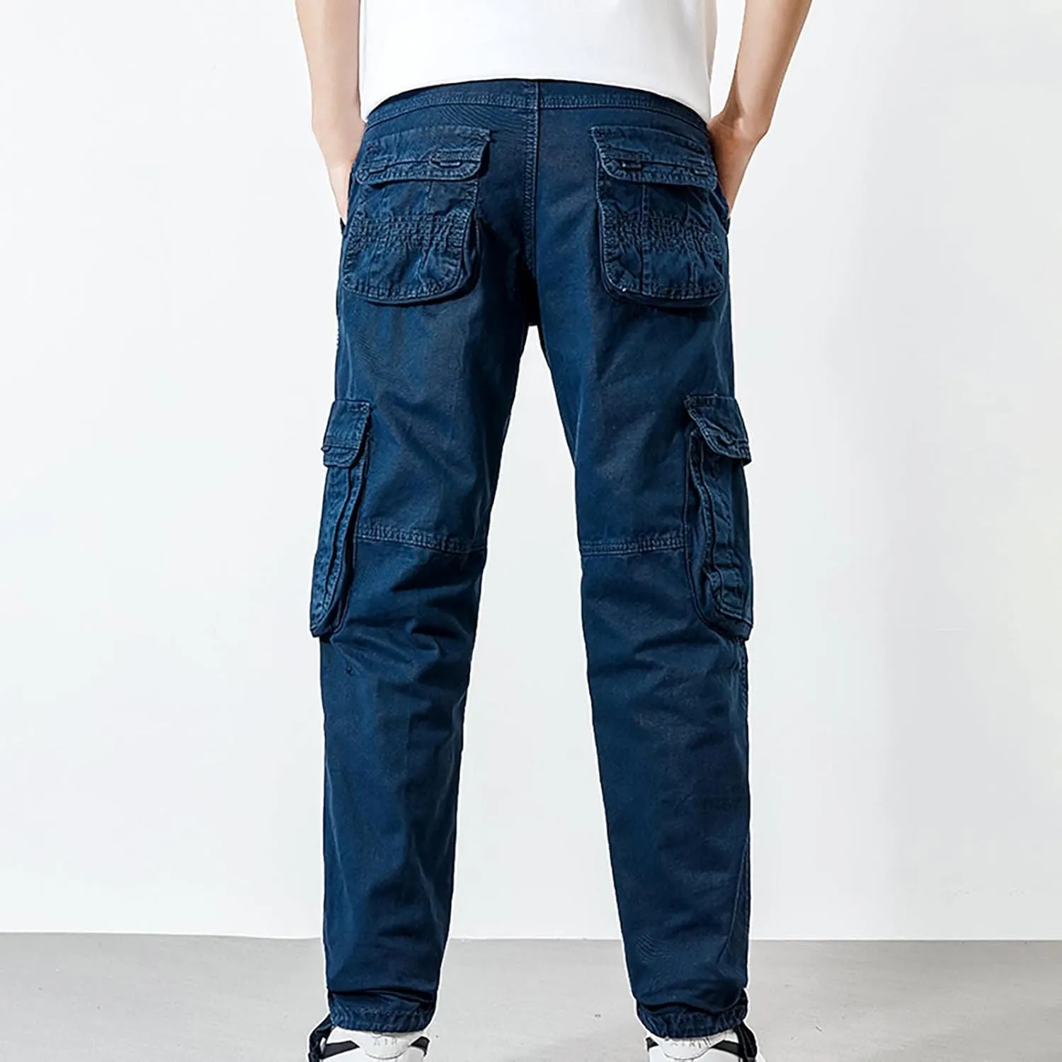 FZVYD Athletic Dress Pants for Men Mens Joggers Cargo Pants Fashion Casual Sweatpants Work Pants Drawstring Loose Trousers