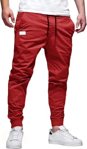FZVYD Brown Corduroy Pants Mens Joggers Cargo Pants Fashion Casual Sweatpants Work Pants Drawstring Loose Trousers Pockets