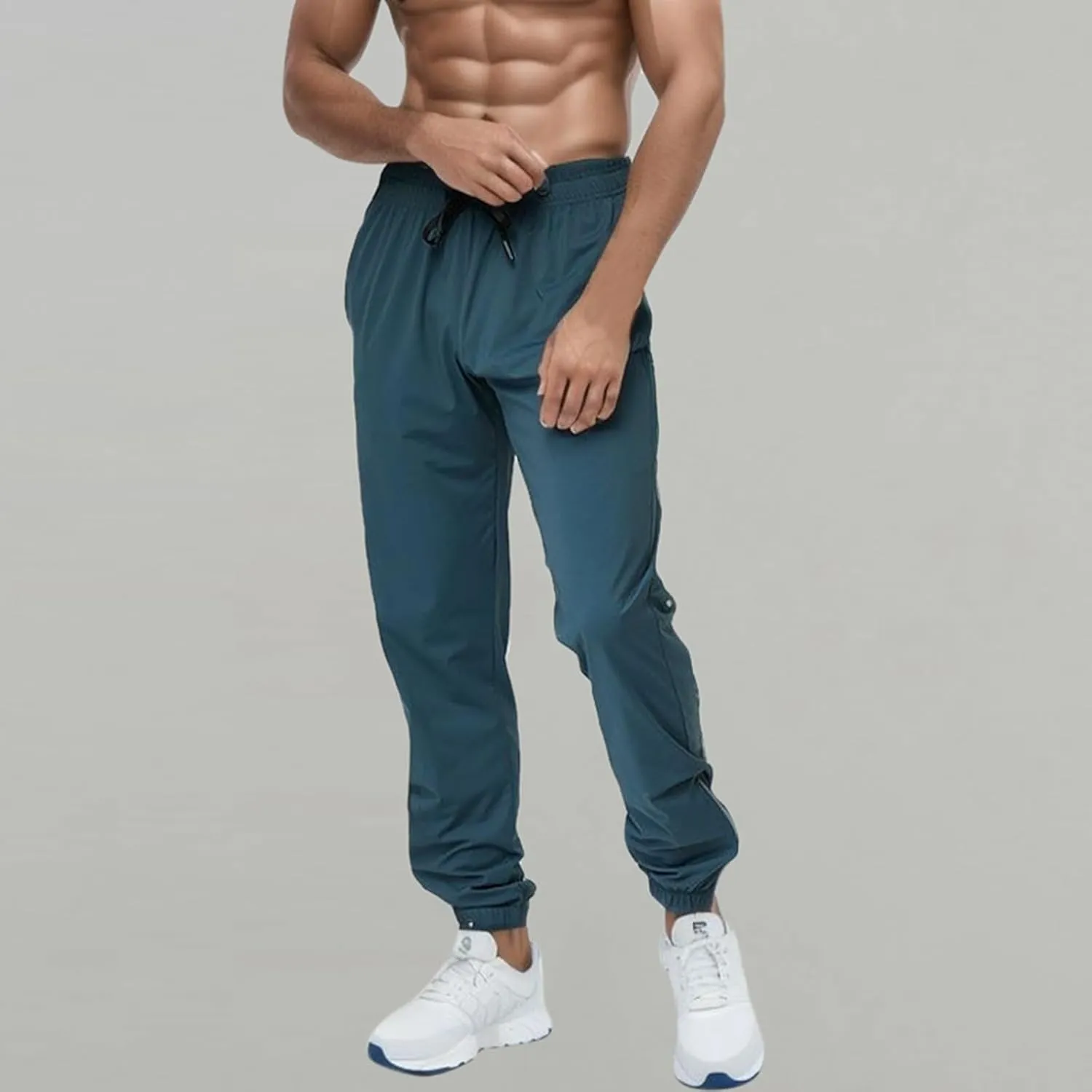 FZVYD Casual Pants Mens Joggers Cargo Pants Fashion Casual Sweatpants Work Pants Drawstring Loose Trousers with Pockets