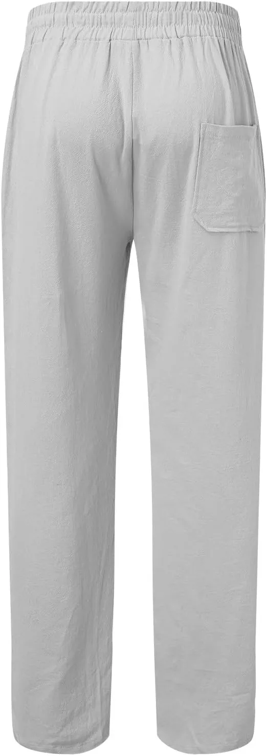 FZVYD Dress Pants for Men Joggers Cargo Pants Fashion Casual Sweatpants Work Pants Drawstring Loose Trousers with Pockets