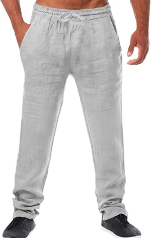 FZVYD Dress Pants for Men Joggers Cargo Pants Fashion Casual Sweatpants Work Pants Drawstring Loose Trousers with Pockets