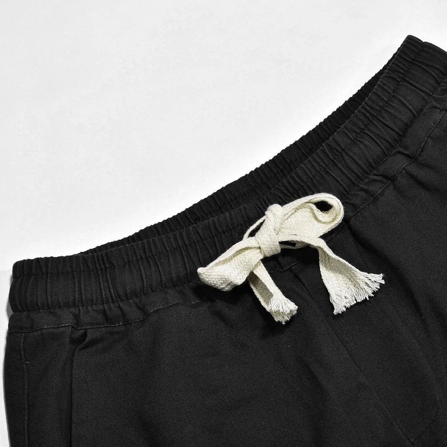 FZVYD Elastic Waist Pants for Men Mens Joggers Cargo Pants Fashion Casual Sweatpants Work Pants Drawstring Loose Trousers