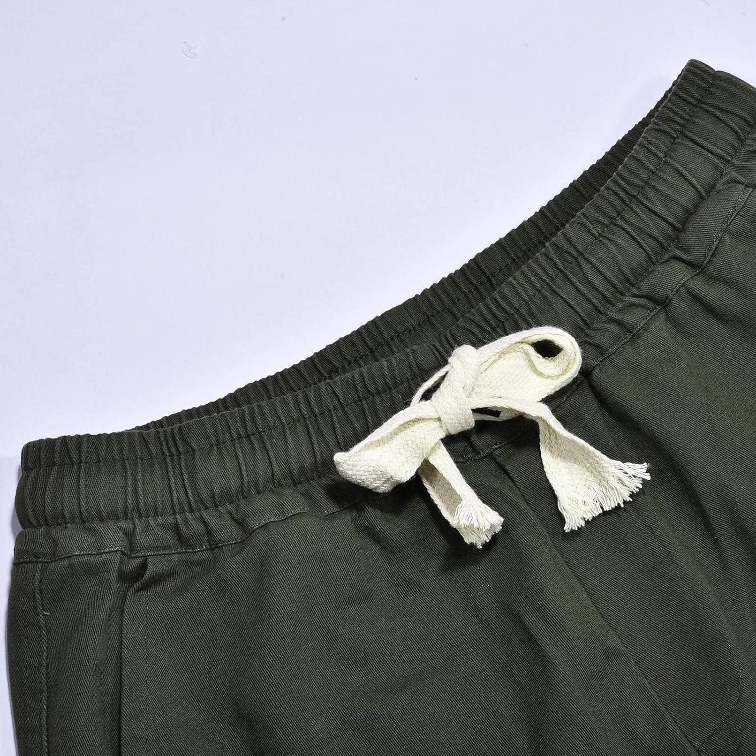 FZVYD Elastic Waist Pants for Men Mens Joggers Cargo Pants Fashion Casual Sweatpants Work Pants Drawstring Loose Trousers