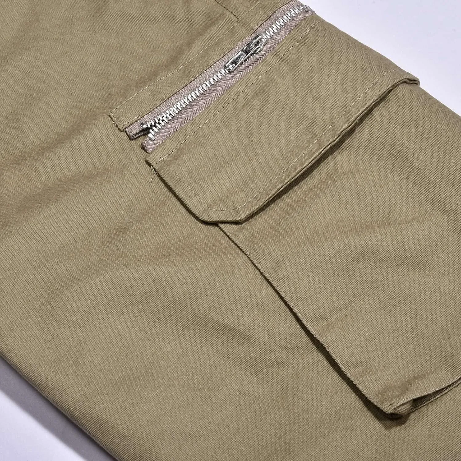 FZVYD Elastic Waist Pants for Men Mens Joggers Cargo Pants Fashion Casual Sweatpants Work Pants Drawstring Loose Trousers