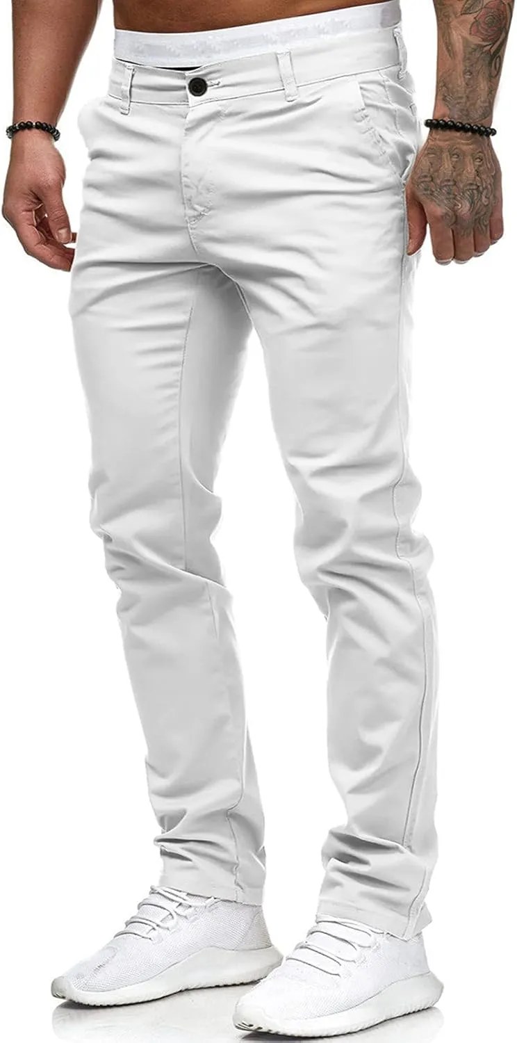 FZVYD Grey Slacks Men Mens Joggers Cargo Pants Fashion Casual Sweatpants Work Pants Drawstring Loose Trousers with Pockets
