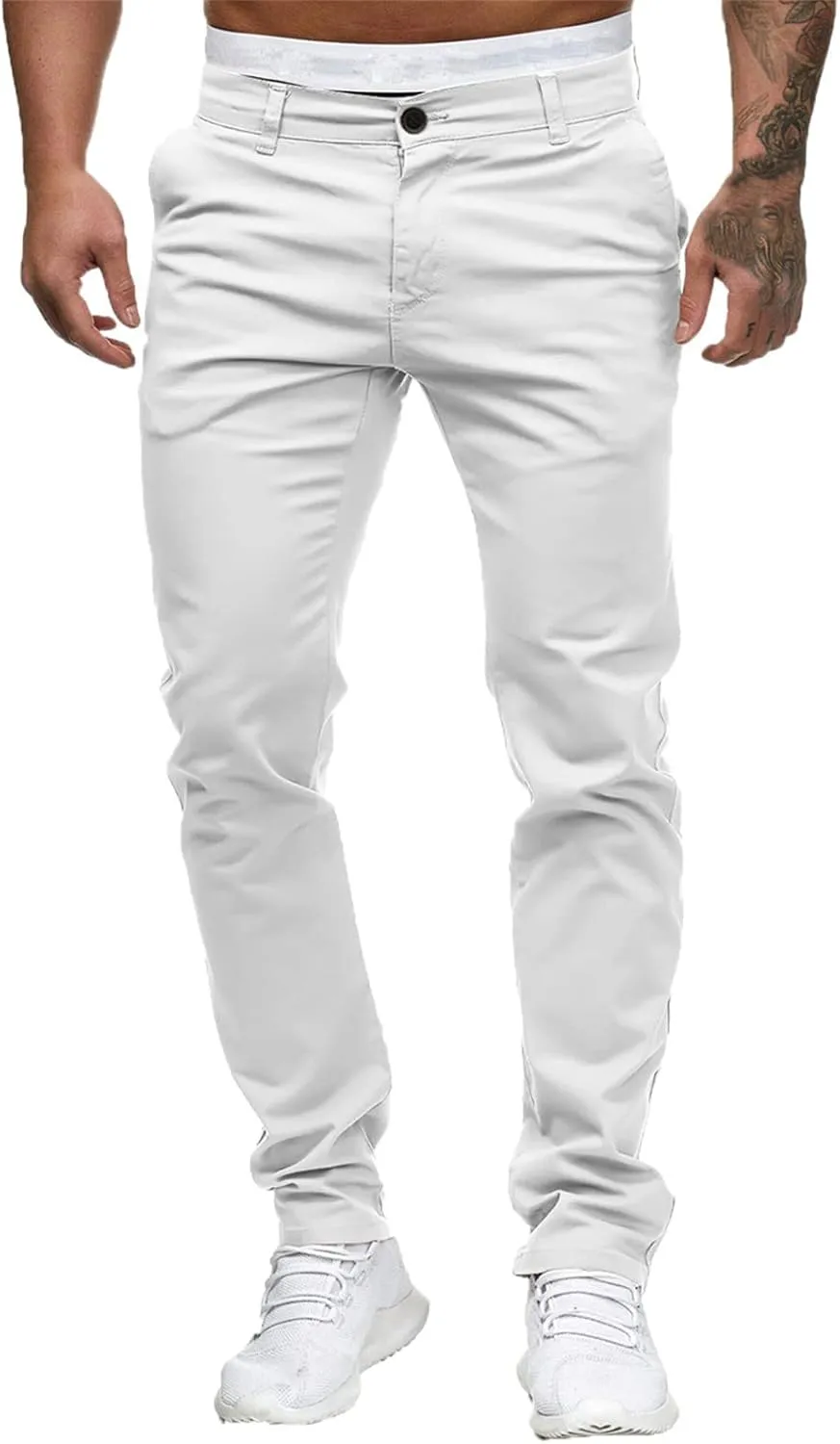FZVYD Grey Slacks Men Mens Joggers Cargo Pants Fashion Casual Sweatpants Work Pants Drawstring Loose Trousers with Pockets