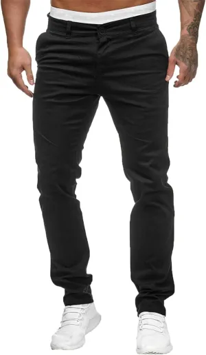 FZVYD Grey Slacks Men Mens Joggers Cargo Pants Fashion Casual Sweatpants Work Pants Drawstring Loose Trousers with Pockets