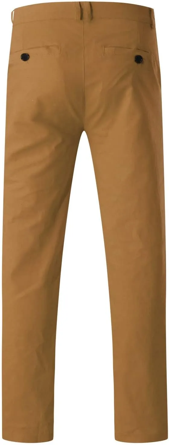 FZVYD Grey Slacks Men Mens Joggers Cargo Pants Fashion Casual Sweatpants Work Pants Drawstring Loose Trousers with Pockets