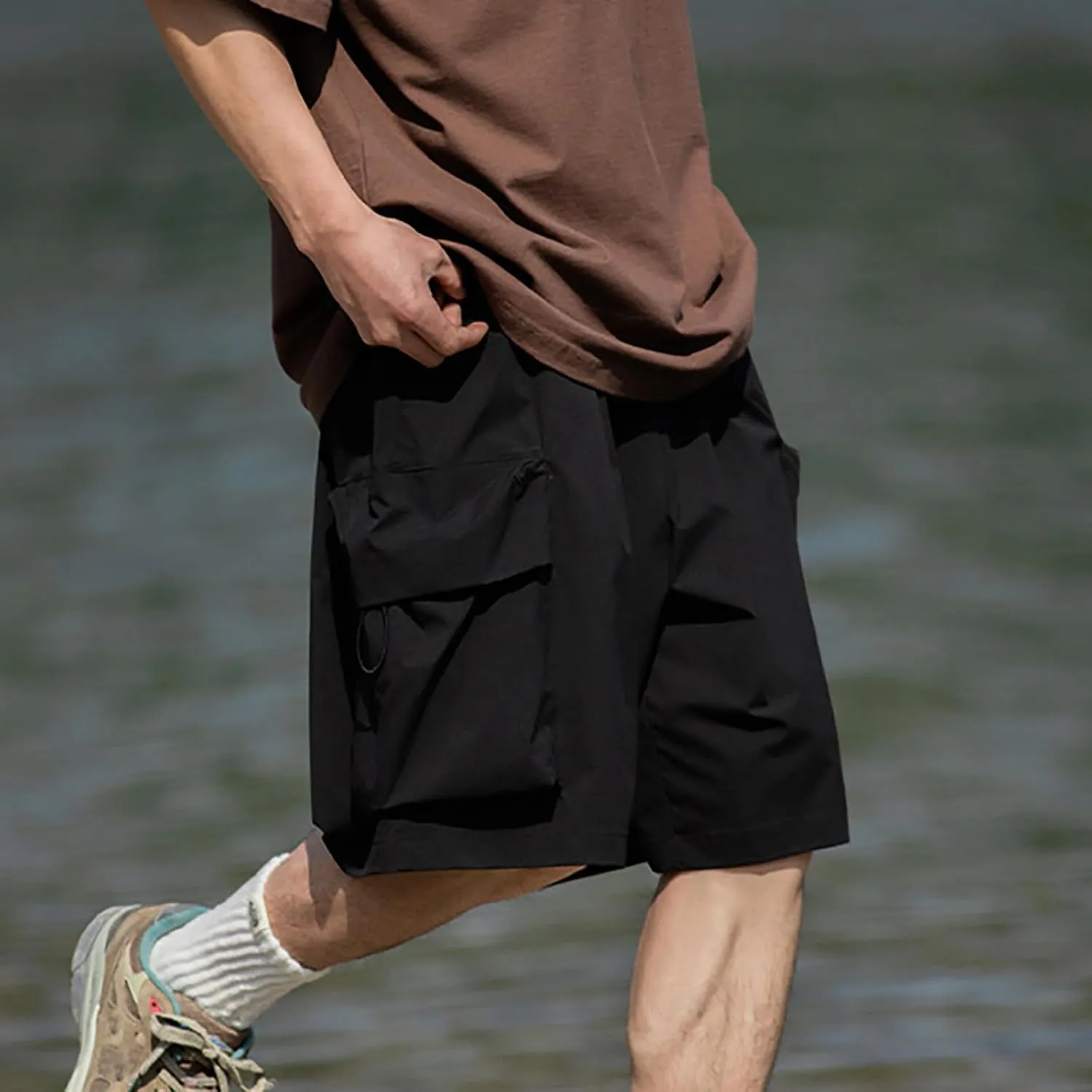 FZVYD Khaki Pants for Men Joggers Cargo Pants Fashion Casual Sweatpants Work Pants Drawstring Loose Trousers with Pockets