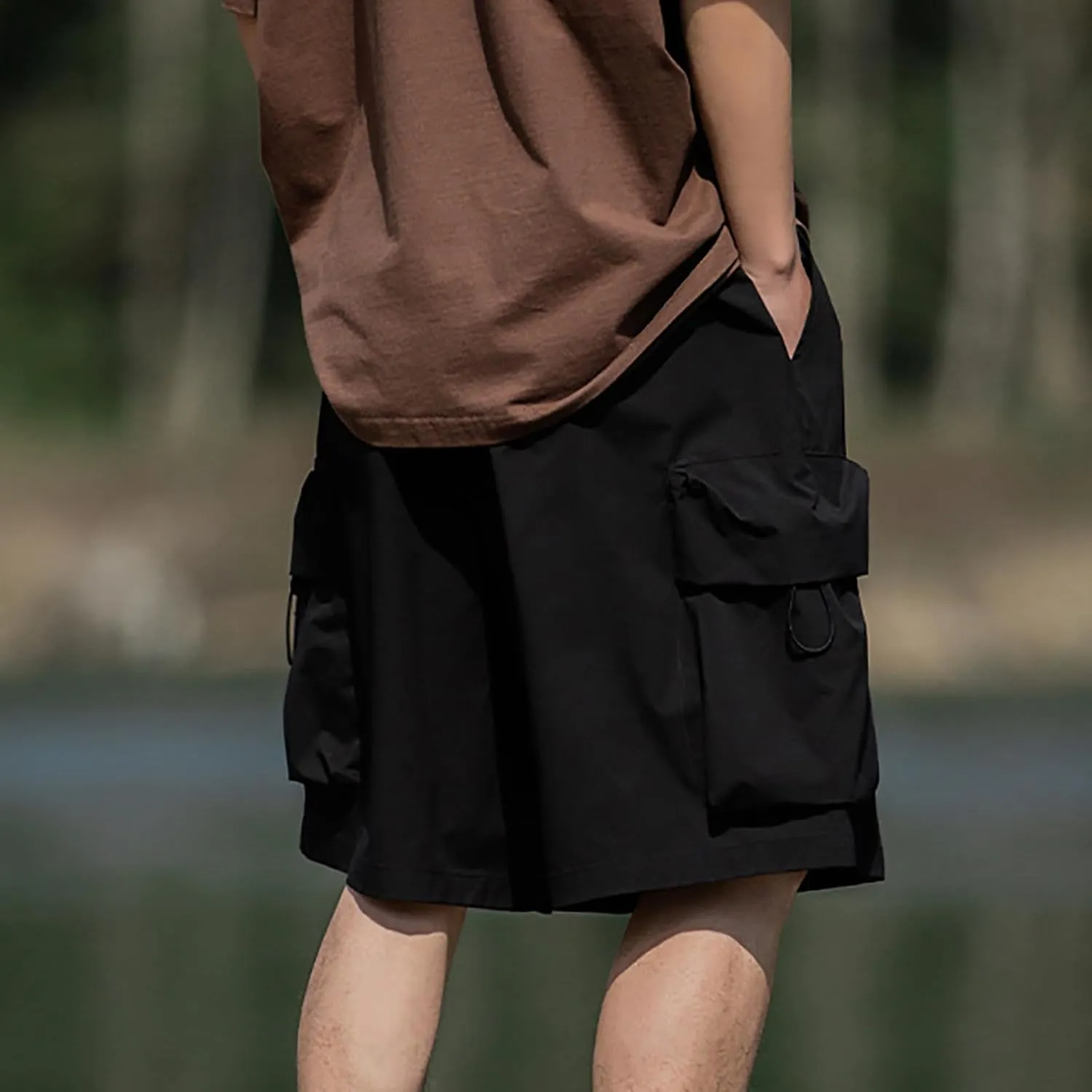 FZVYD Khaki Pants for Men Joggers Cargo Pants Fashion Casual Sweatpants Work Pants Drawstring Loose Trousers with Pockets