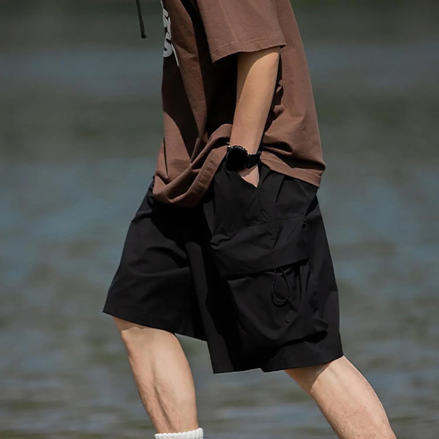FZVYD Khaki Pants for Men Joggers Cargo Pants Fashion Casual Sweatpants Work Pants Drawstring Loose Trousers with Pockets
