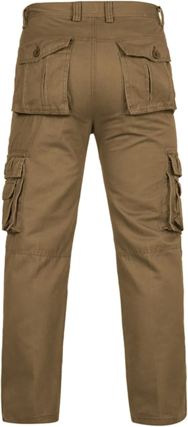FZVYD Mens Dress Pants Stretch Mens Joggers Cargo Pants Fashion Casual Sweatpants Work Pants Drawstring Loose Trousers