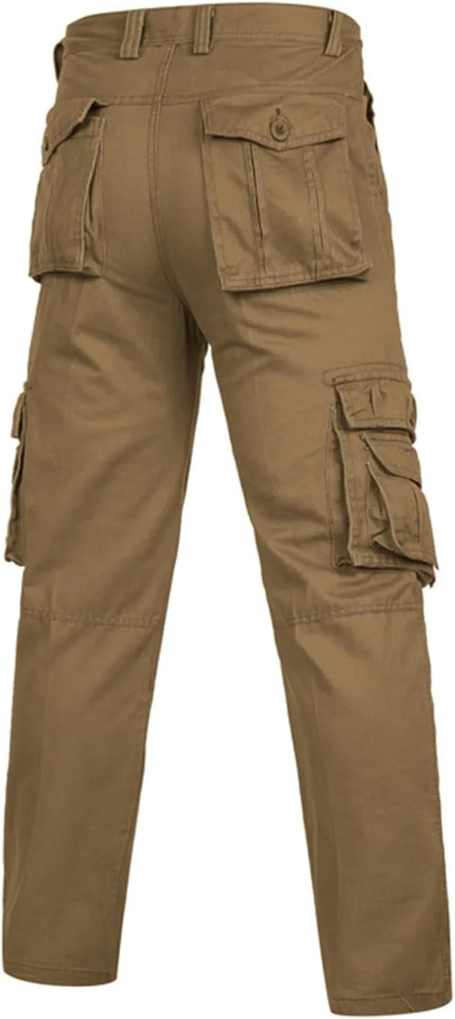 FZVYD Mens Dress Pants Stretch Mens Joggers Cargo Pants Fashion Casual Sweatpants Work Pants Drawstring Loose Trousers