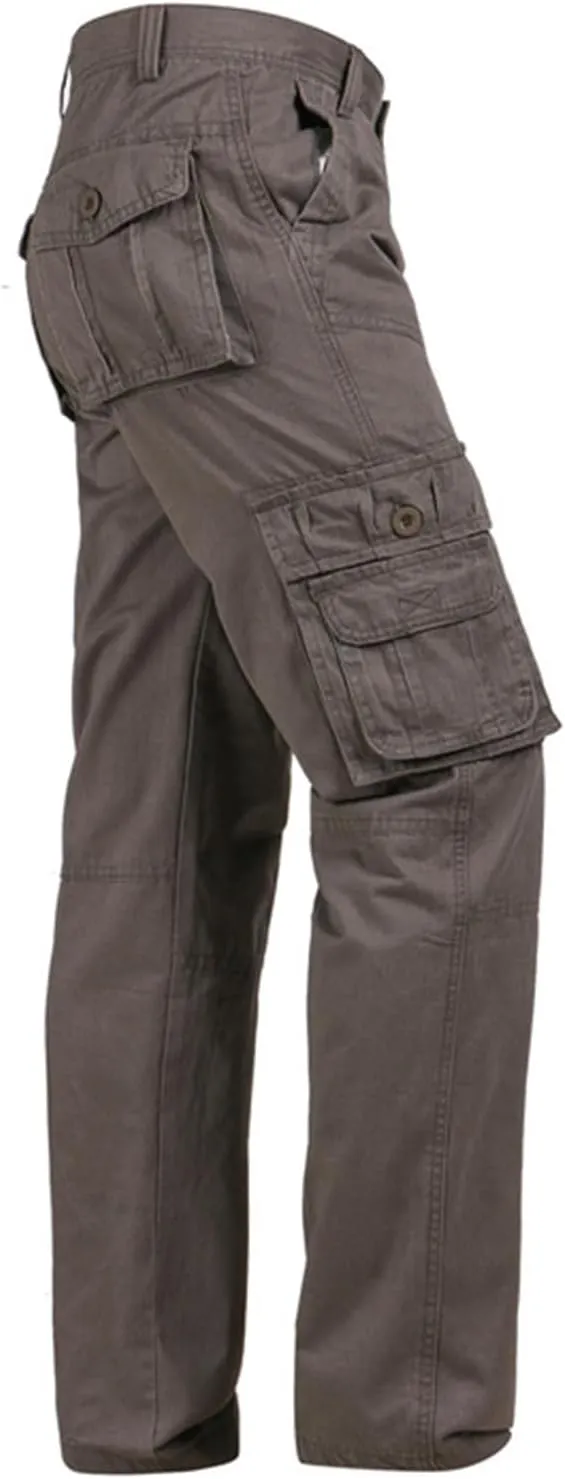 FZVYD Mens Dress Pants Stretch Mens Joggers Cargo Pants Fashion Casual Sweatpants Work Pants Drawstring Loose Trousers