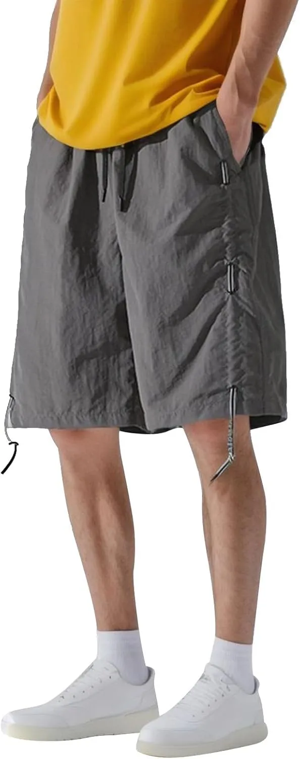 FZVYD Mens Elastic Waist Pants for Seniors Joggers Cargo Pants Fashion Casual Sweatpants Work Pants Drawstring Trousers