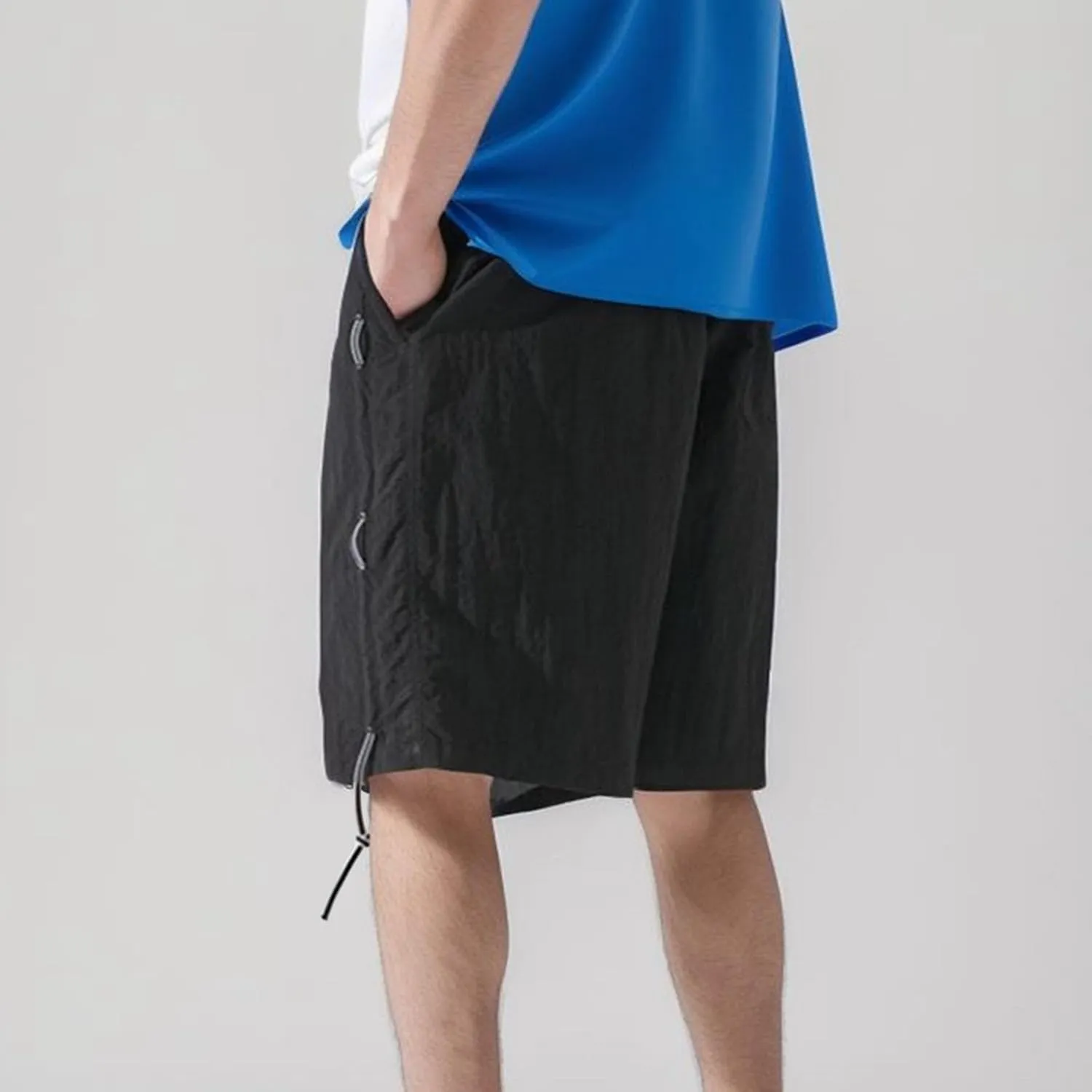 FZVYD Mens Elastic Waist Pants for Seniors Joggers Cargo Pants Fashion Casual Sweatpants Work Pants Drawstring Trousers