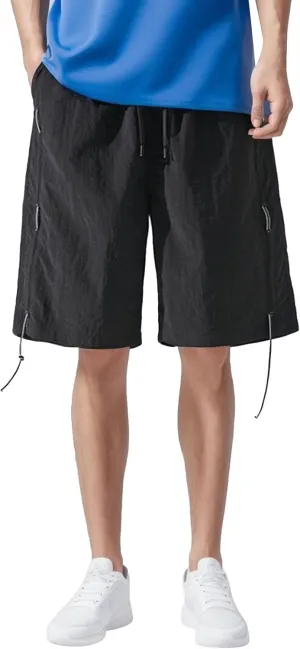 FZVYD Mens Elastic Waist Pants for Seniors Joggers Cargo Pants Fashion Casual Sweatpants Work Pants Drawstring Trousers