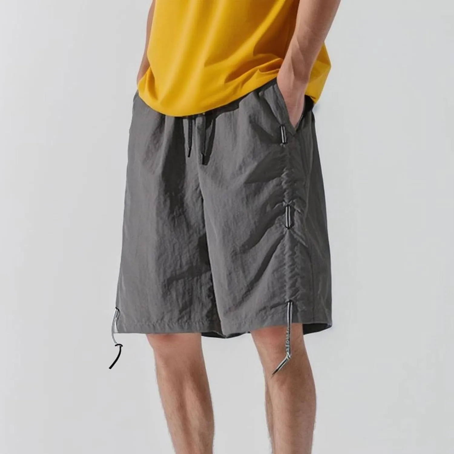 FZVYD Mens Elastic Waist Pants for Seniors Joggers Cargo Pants Fashion Casual Sweatpants Work Pants Drawstring Trousers