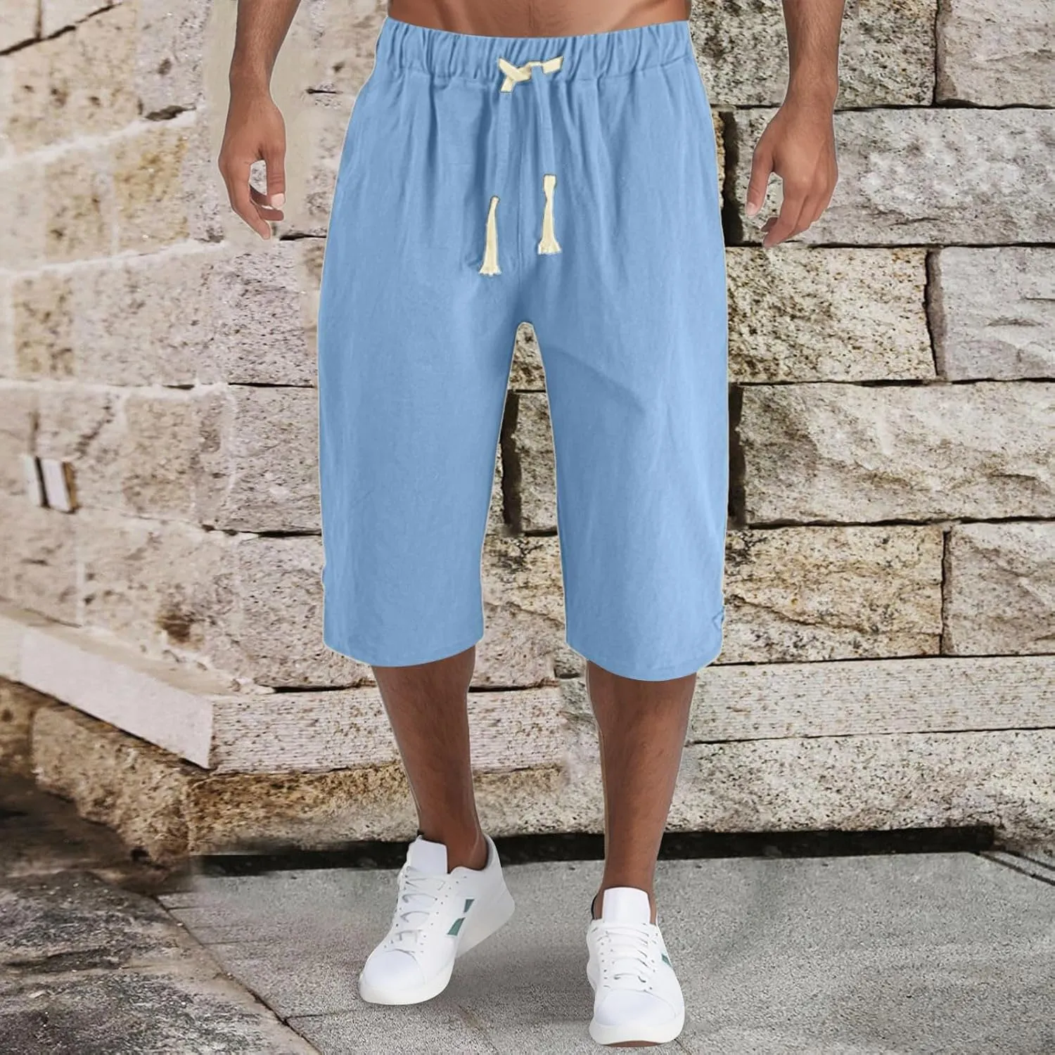 FZVYD Mens Pants Slim Fit Joggers Cargo Pants Fashion Casual Sweatpants Work Pants Drawstring Loose Trousers with Pockets