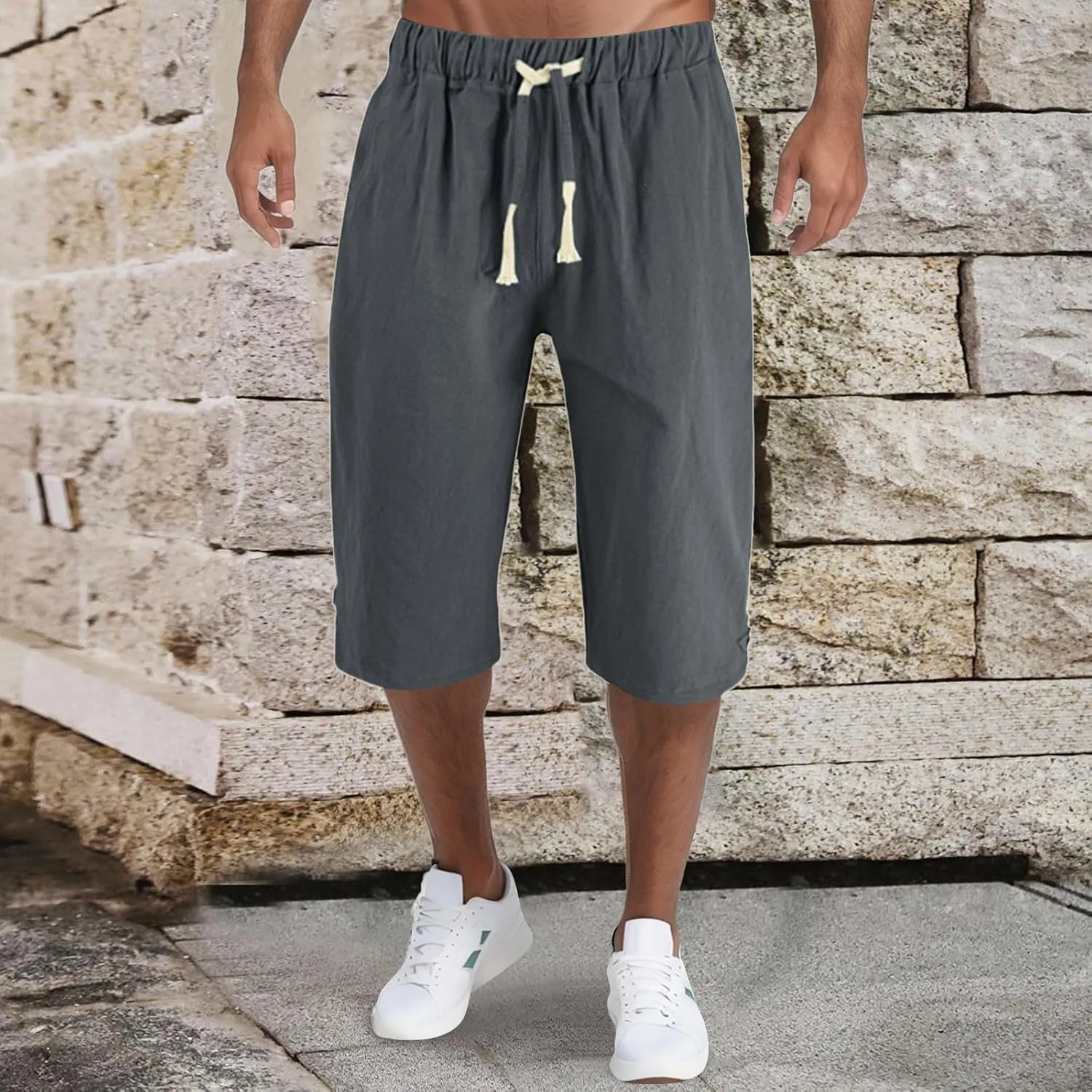 FZVYD Mens Pants Slim Fit Joggers Cargo Pants Fashion Casual Sweatpants Work Pants Drawstring Loose Trousers with Pockets