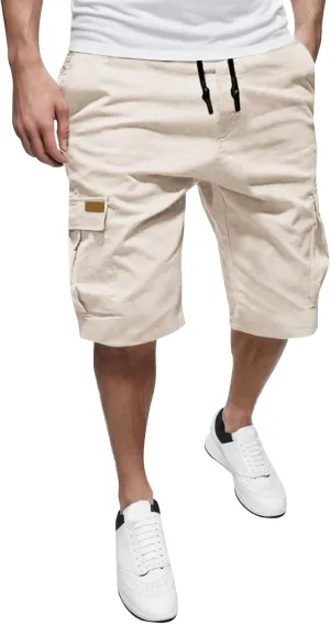 FZVYD Mens Slim Fit Chino Pants Mens Joggers Cargo Pants Fashion Casual Sweatpants Work Pants Drawstring Loose Trousers