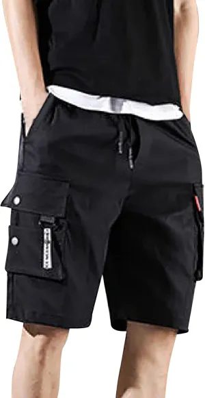 FZVYD Ripped Jeans for Men Mens Joggers Cargo Pants Fashion Casual Sweatpants Work Pants Drawstring Loose Trousers Pockets