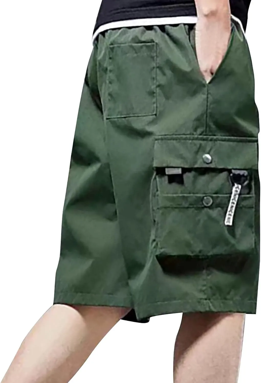 FZVYD Ripped Jeans for Men Mens Joggers Cargo Pants Fashion Casual Sweatpants Work Pants Drawstring Loose Trousers Pockets