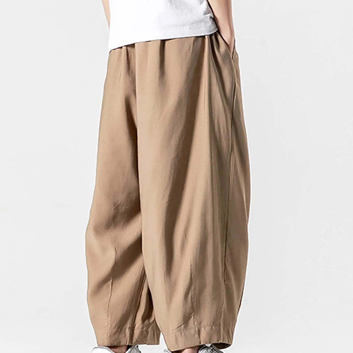FZVYD Tapered Dress Pants Men Mens Joggers Cargo Pants Fashion Casual Sweatpants Work Pants Drawstring Loose Trousers Pockets