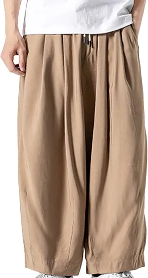 FZVYD Tapered Dress Pants Men Mens Joggers Cargo Pants Fashion Casual Sweatpants Work Pants Drawstring Loose Trousers Pockets