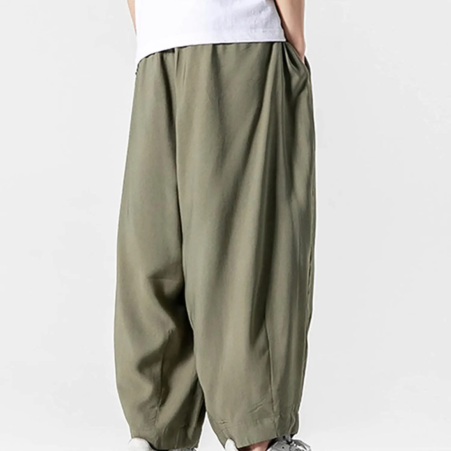 FZVYD Tapered Dress Pants Men Mens Joggers Cargo Pants Fashion Casual Sweatpants Work Pants Drawstring Loose Trousers Pockets