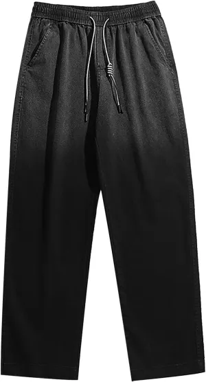 FZVYD Tapered Pants Men Mens Joggers Cargo Pants Fashion Casual Sweatpants Work Pants Drawstring Loose Trousers with Pockets
