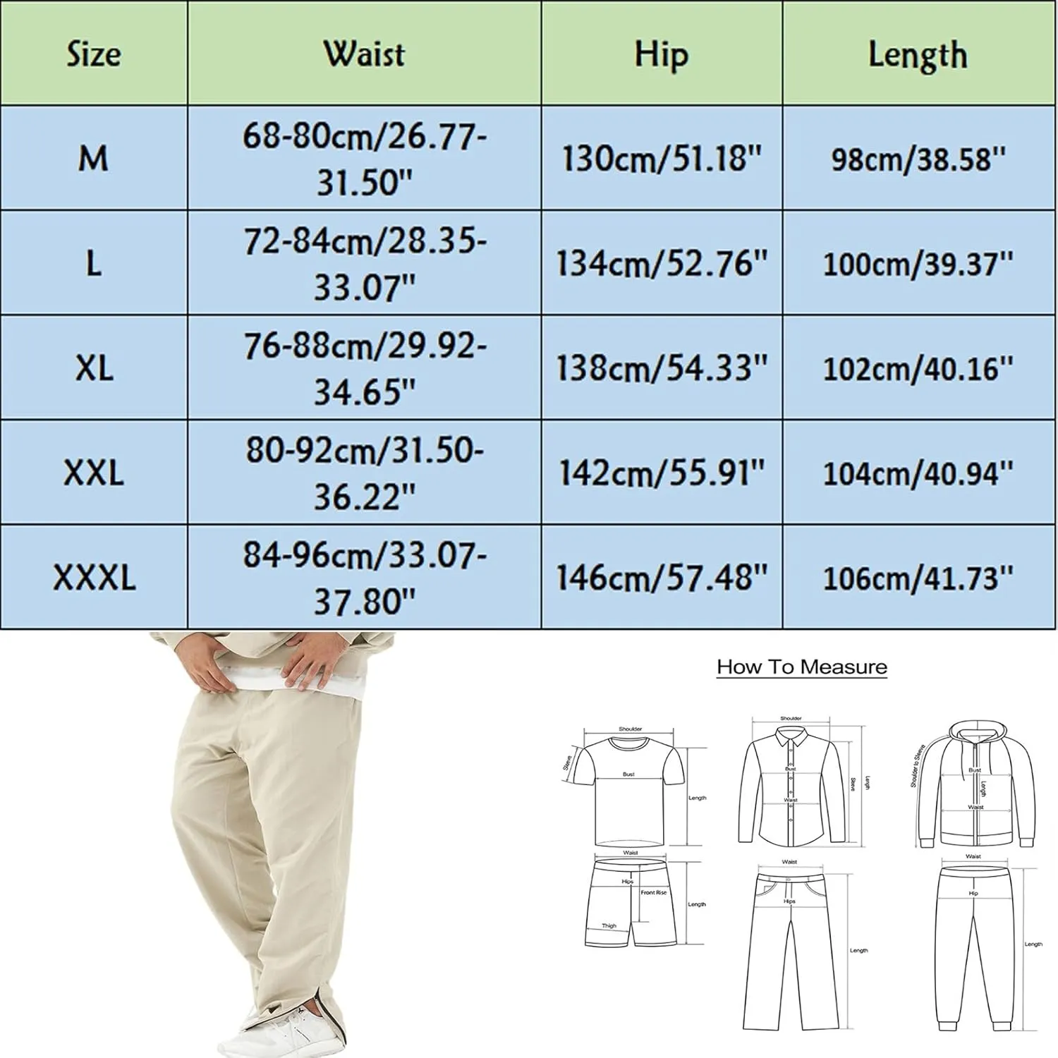 FZVYD Trip Pants Mens Joggers Cargo Pants Fashion Casual Sweatpants Work Pants Drawstring Loose Trousers with Pockets