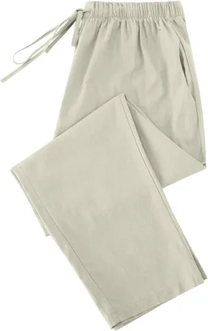 FZYLQY Capri Pants for Women Casual 2025 Summer Drawstring Elastic High Waist Cotton Linen Straight Wide Leg Cropped Trouser